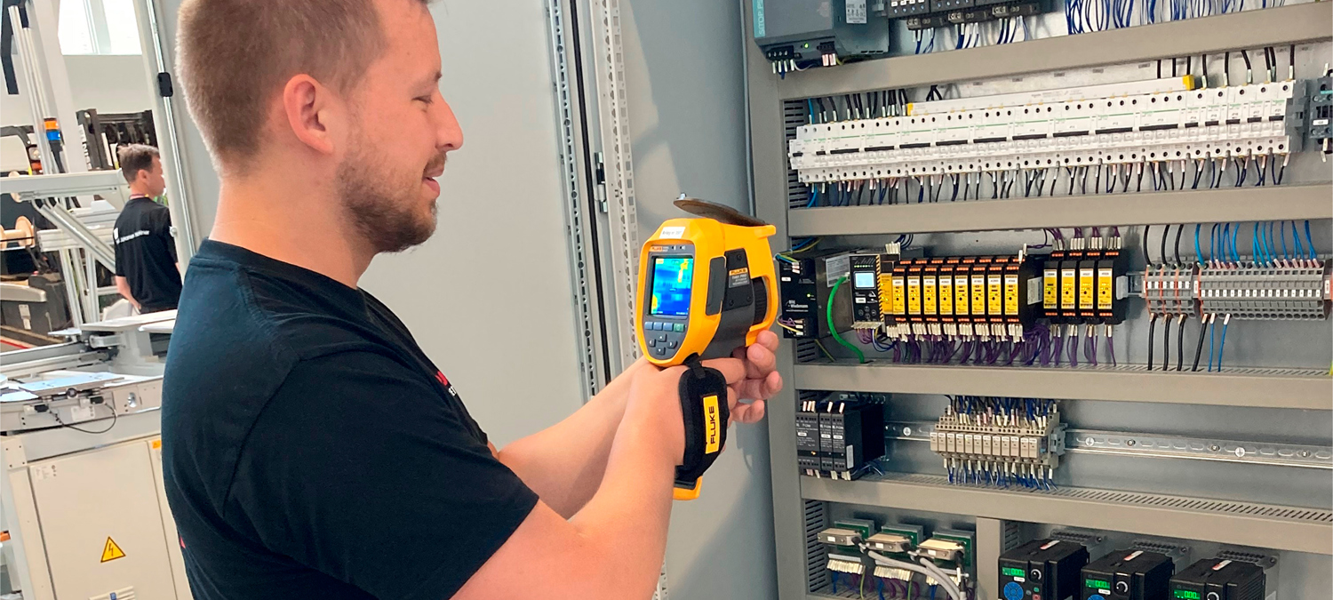 Thermal imaging of machines